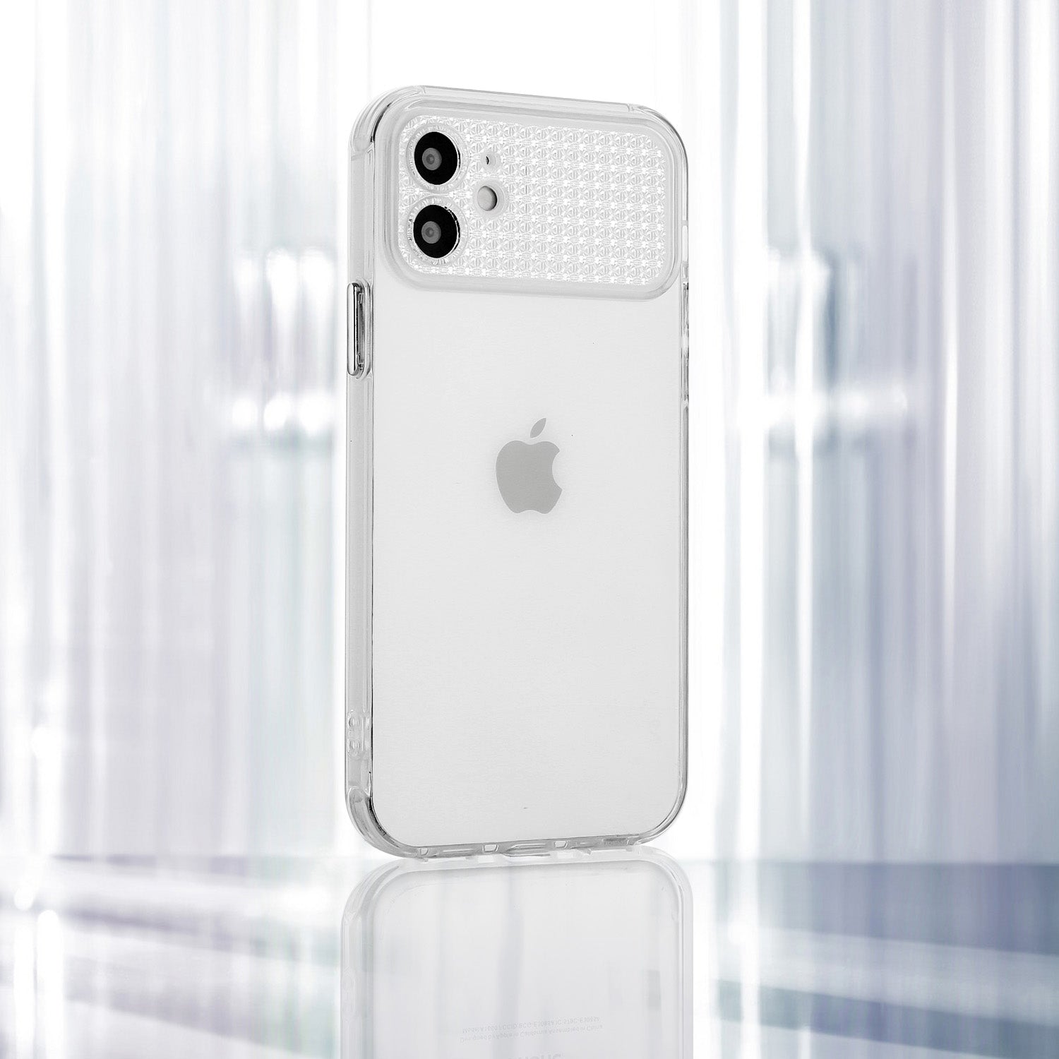 For iPhone 12 6.1 inch Clear Case TPU Shock-Absorbent Rhinestone Decor Phone Shell For iPhone 12 6.1 inch Clear Case TPU Shock-Absorbent Rhinestone Decor Phone Shell